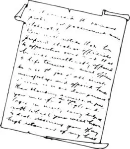 handwritten note image