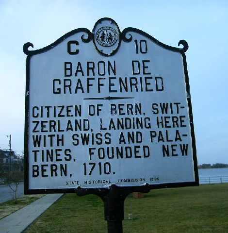 Graffenreid marker, New Bern, NC