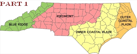Environmental provinces of NC graphic