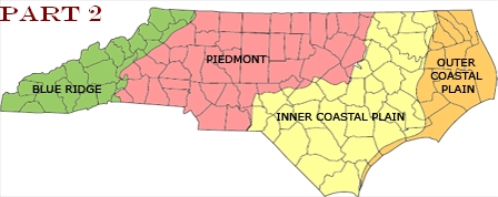 Environmental provinces of NC graphic