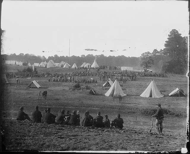 Image of a Civil War POW camp